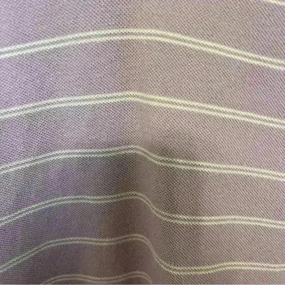 Ralph Lauren Polo Lavender and White Stripe Short Sleeve Men's Size XL